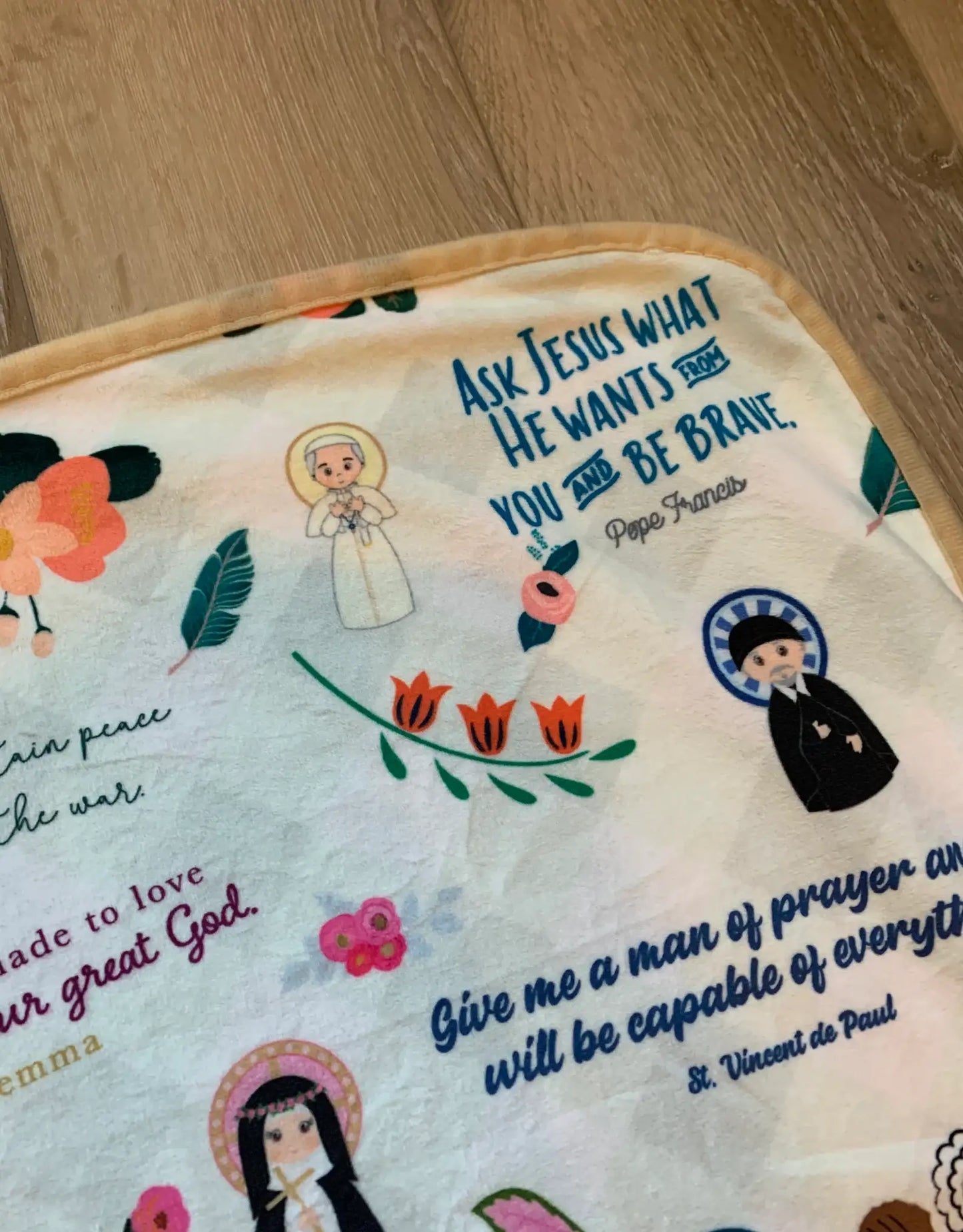 Saints and Snuggles 30x40” Blanket