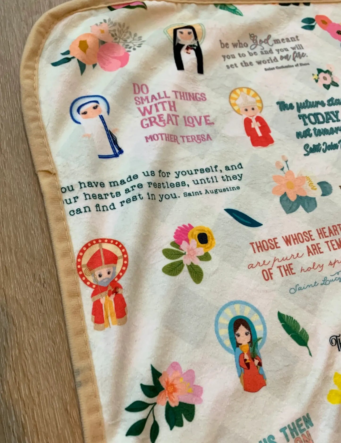 Saints and Snuggles 30x40” Blanket