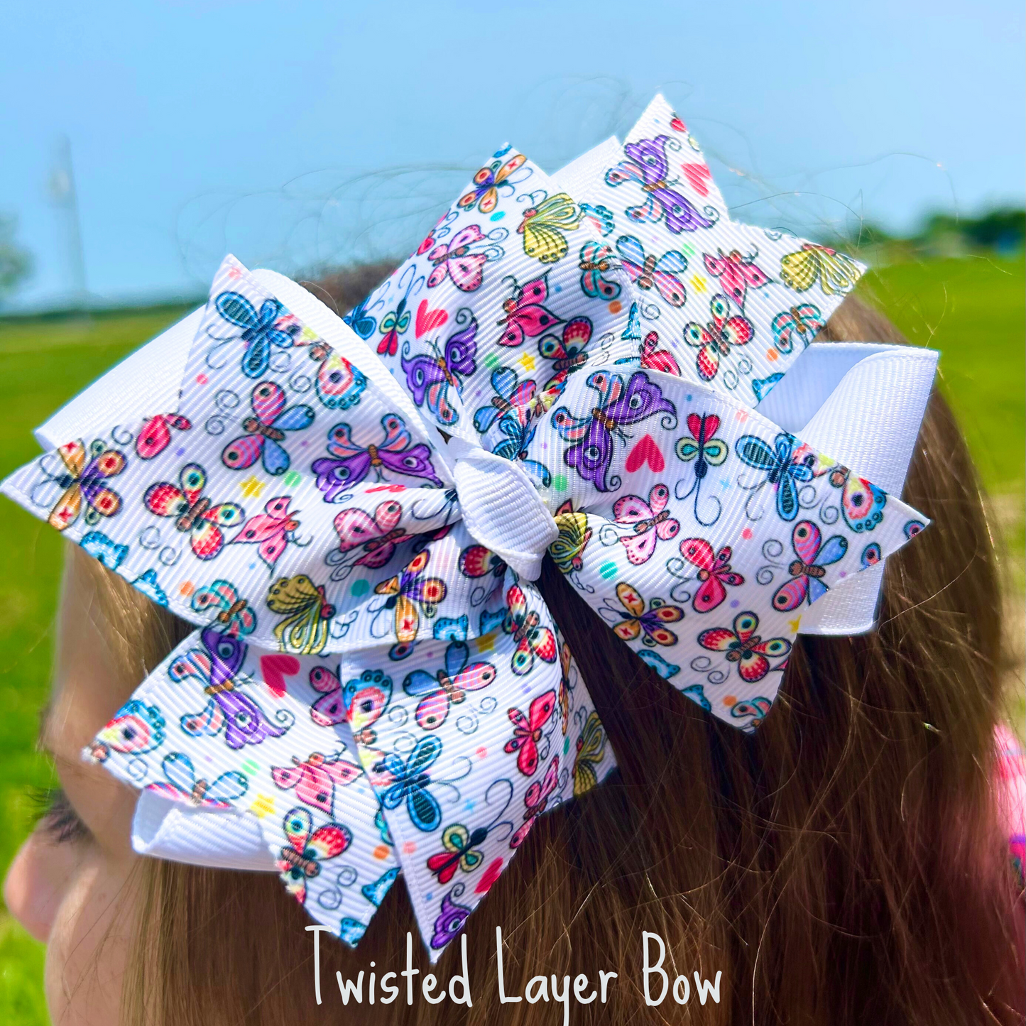 Bright Butterfly Bow-Choose Your Blessed Medal