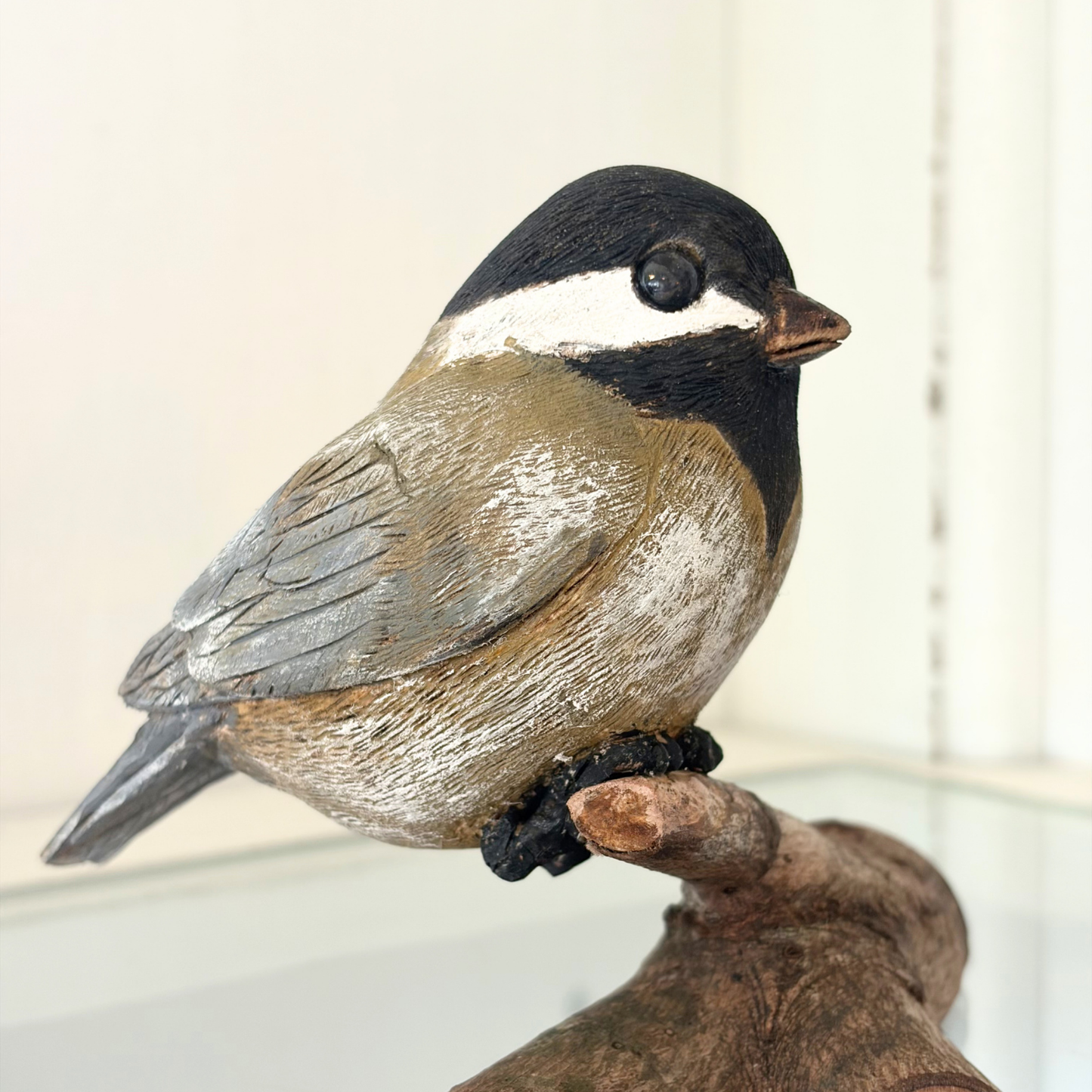 Hand Carved Carolina Chickadee