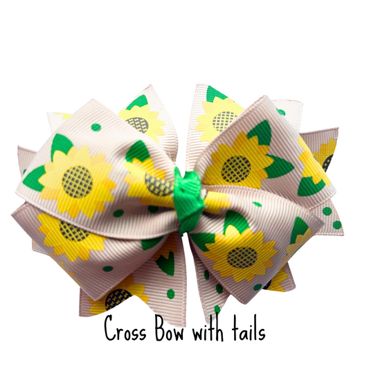Sunflower Bow- Choose Your Blessed Medal