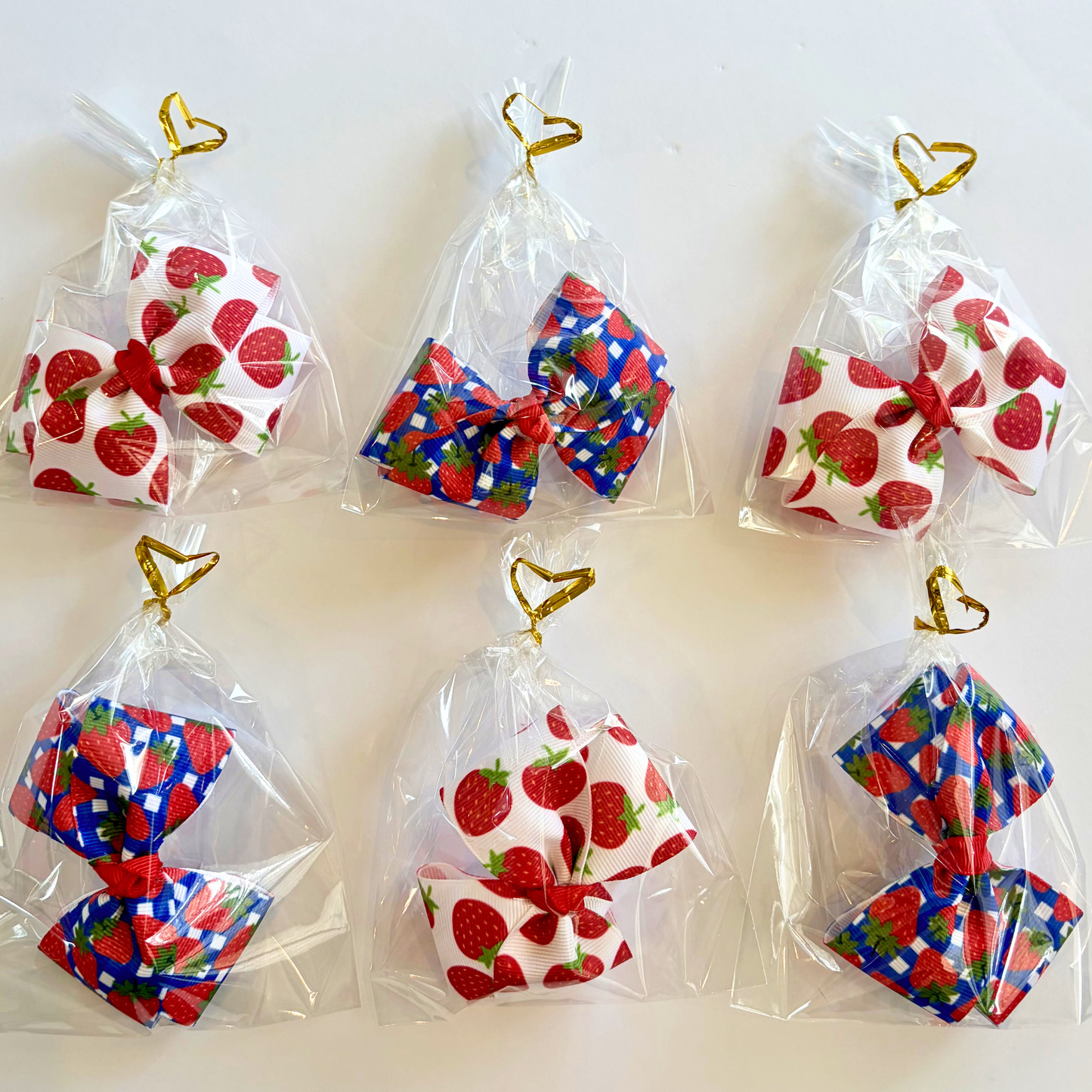 Strawberry Patch Bow- Choose Your Medal