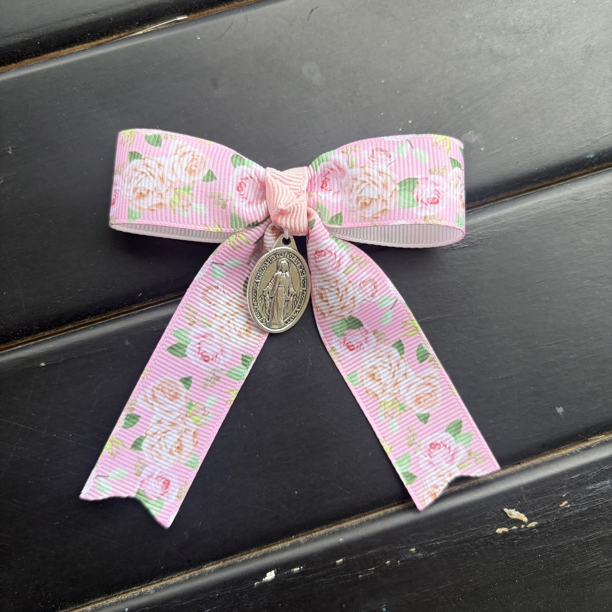 Flower Bow with tails - choose your medal