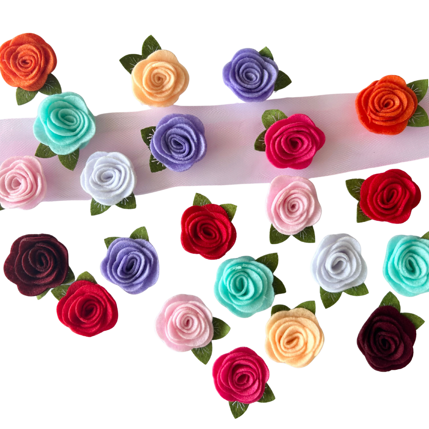 Felt Rose Hair Clip