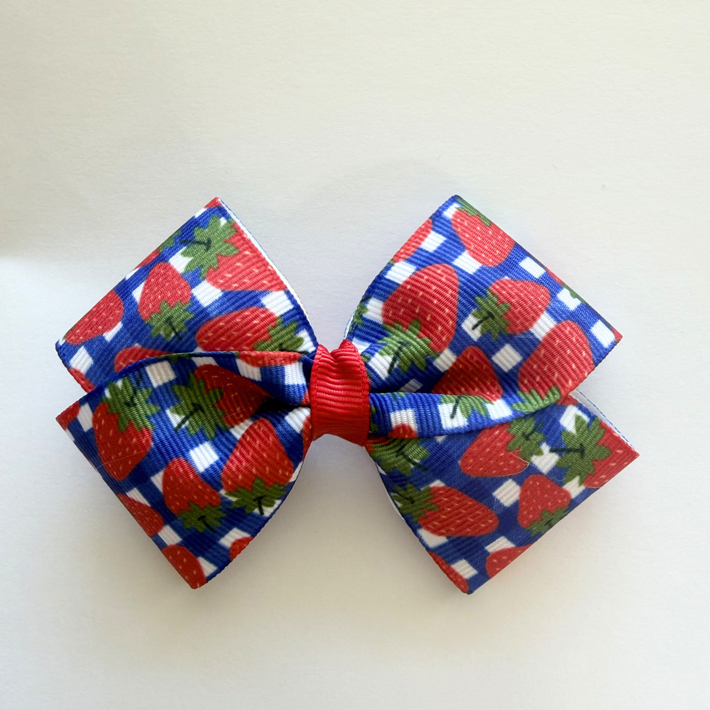 Strawberry Patch Bow- Choose Your Medal