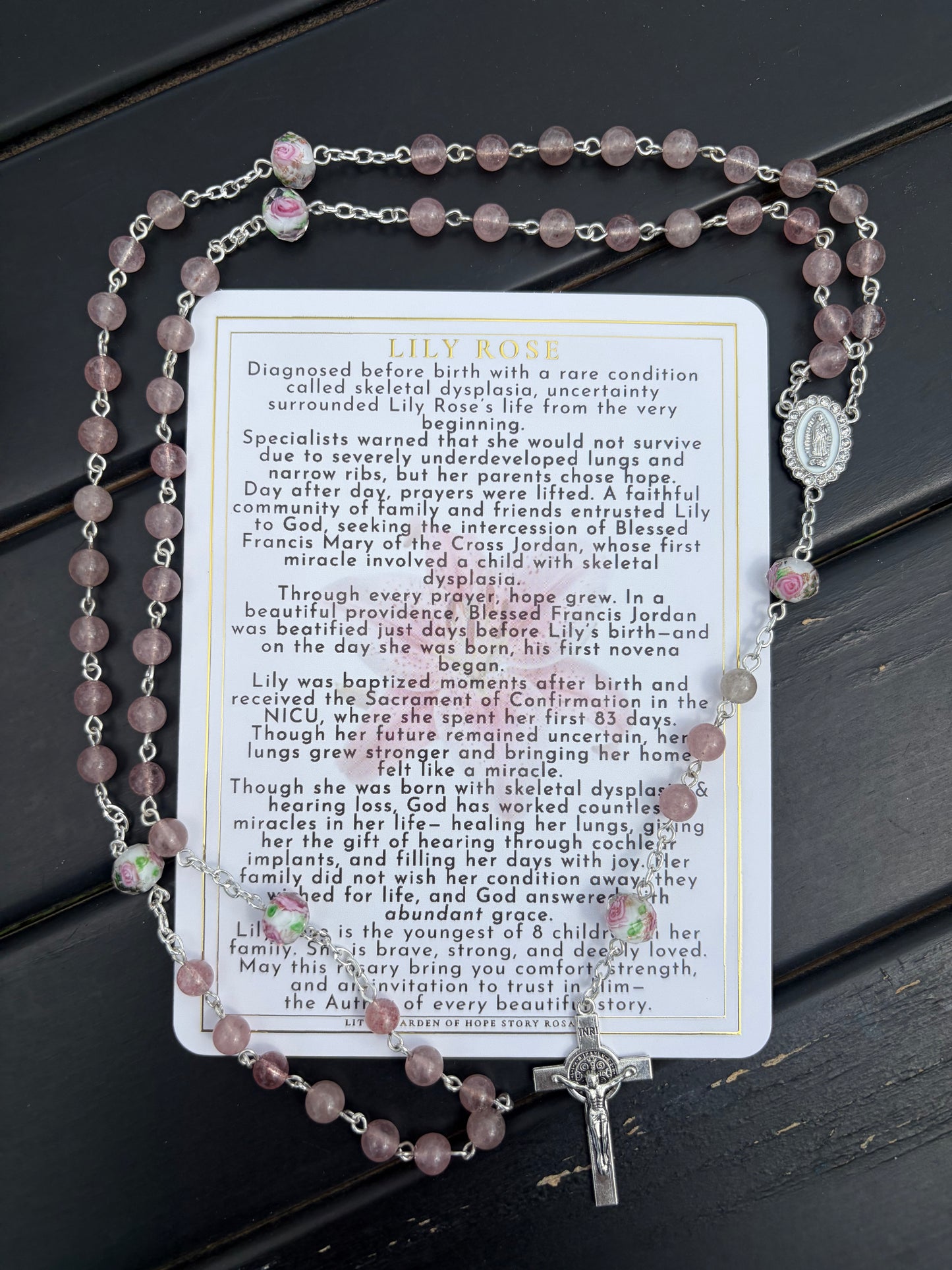 Lily Rose Story Rosary