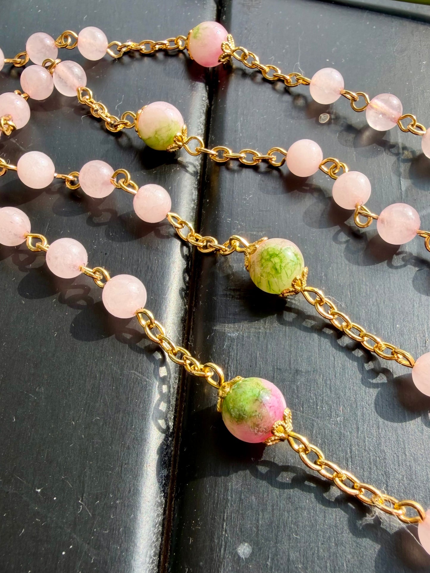 Pretty Rose Quartz Rosary