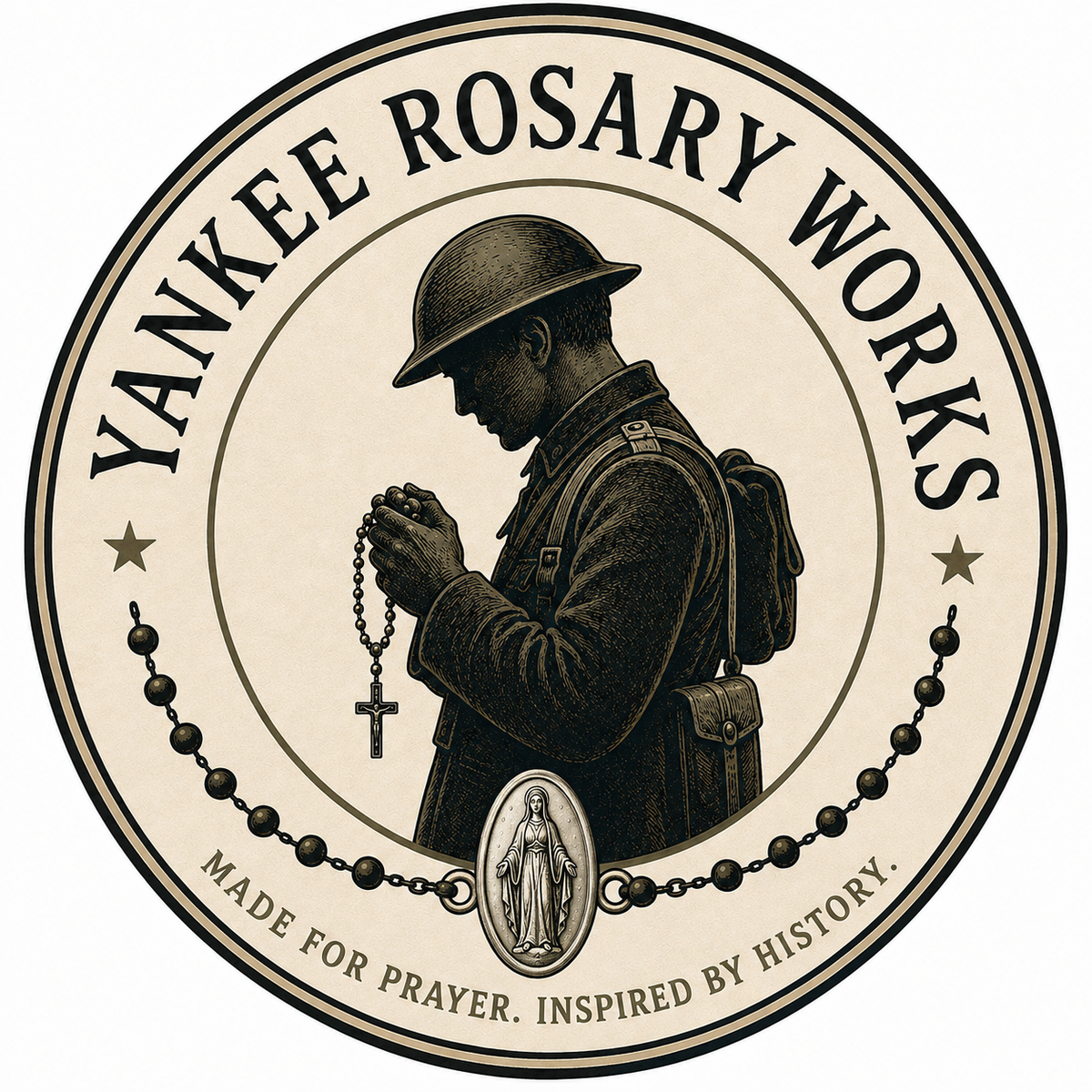 Army Nurse's Miniature Pull Chain Rosary