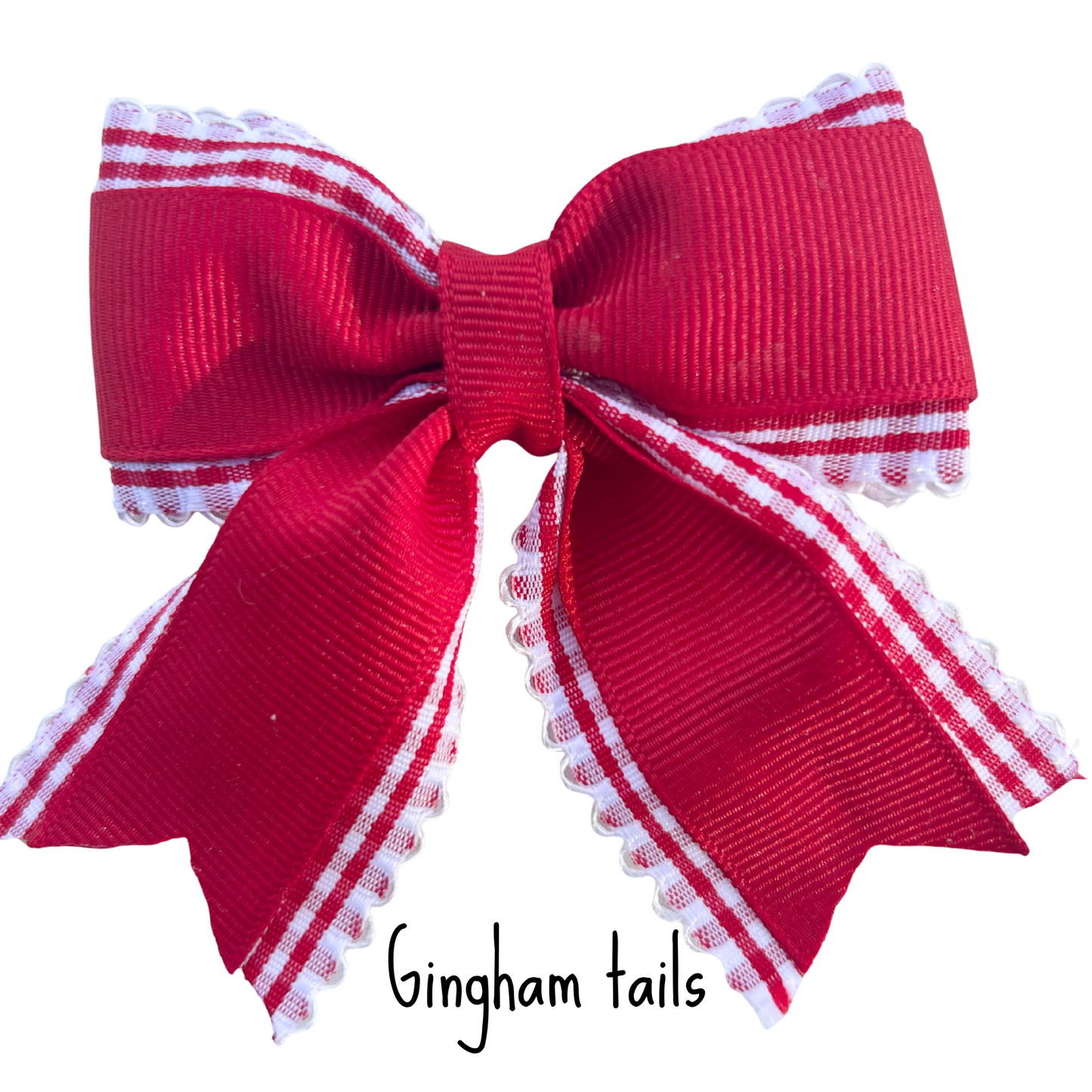 Gingham Joy Bow-Choose Your medal