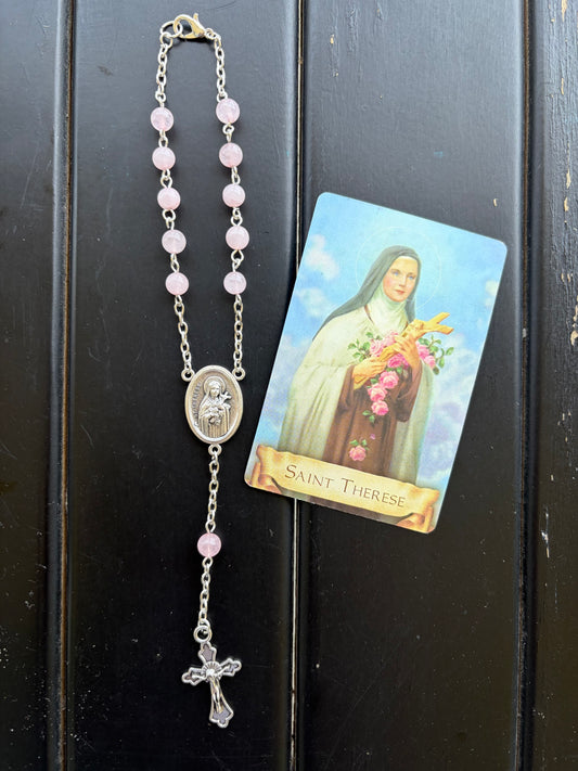 St. Thérèse of Lisieux Car Rosary