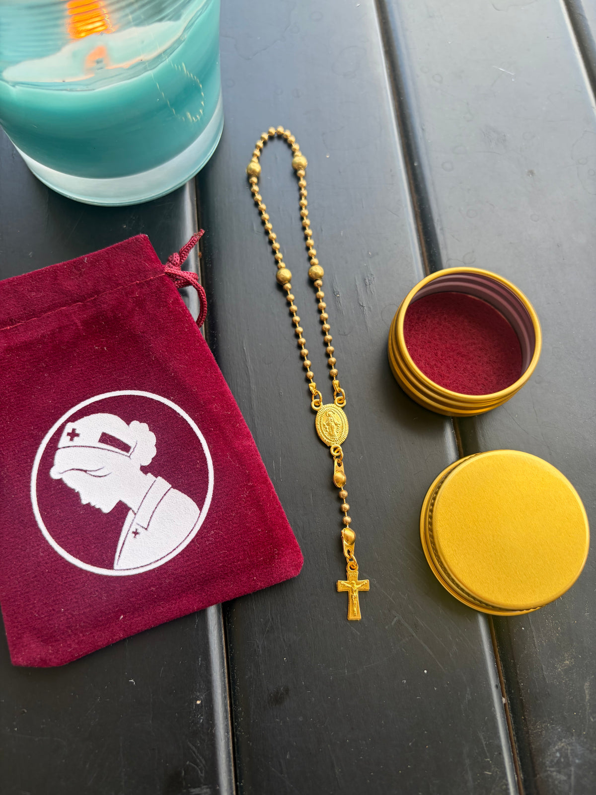 Army Nurse's Miniature Pull Chain Rosary