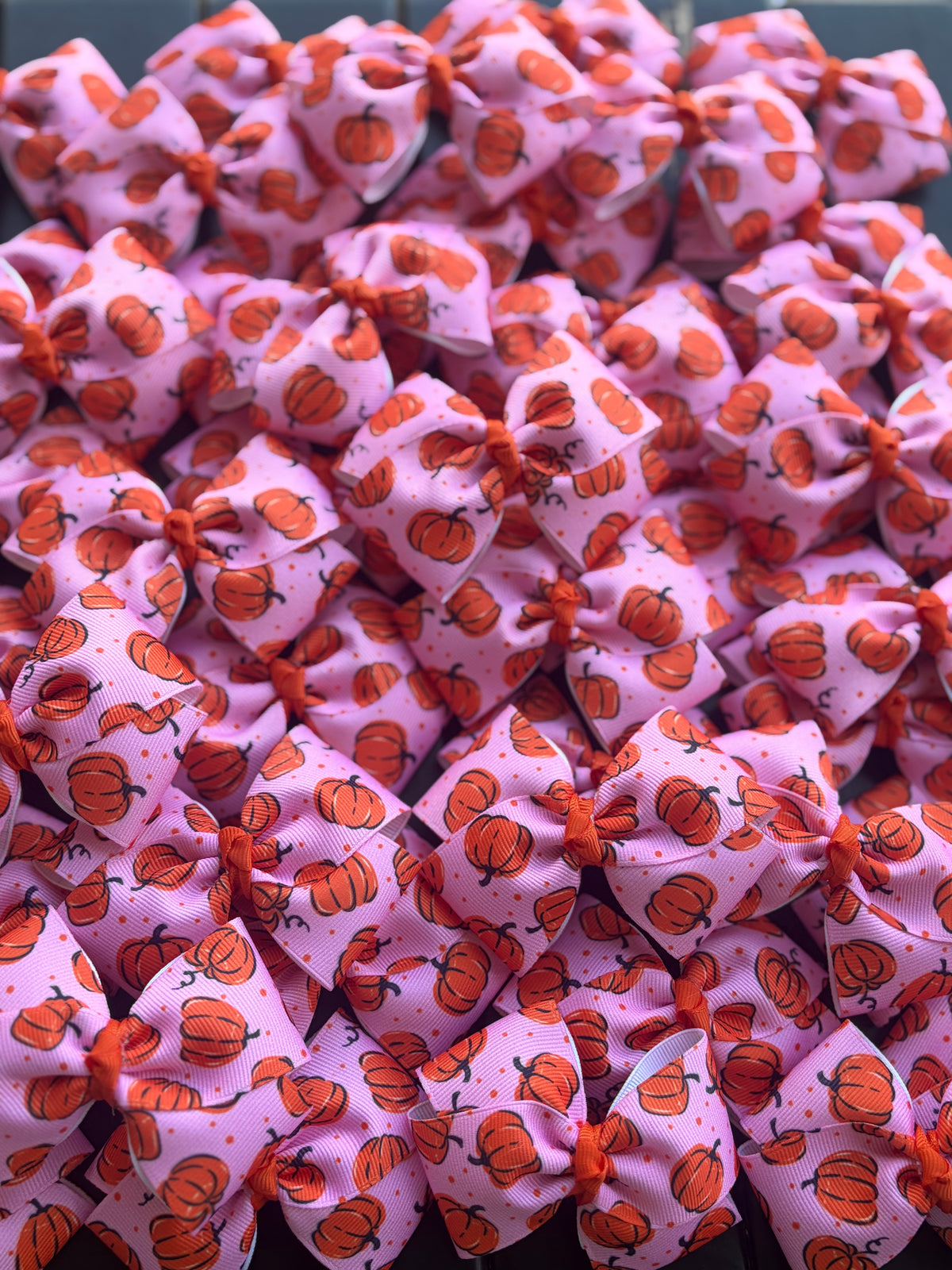 Fall Pumpkin Bow- Choose Your Medal