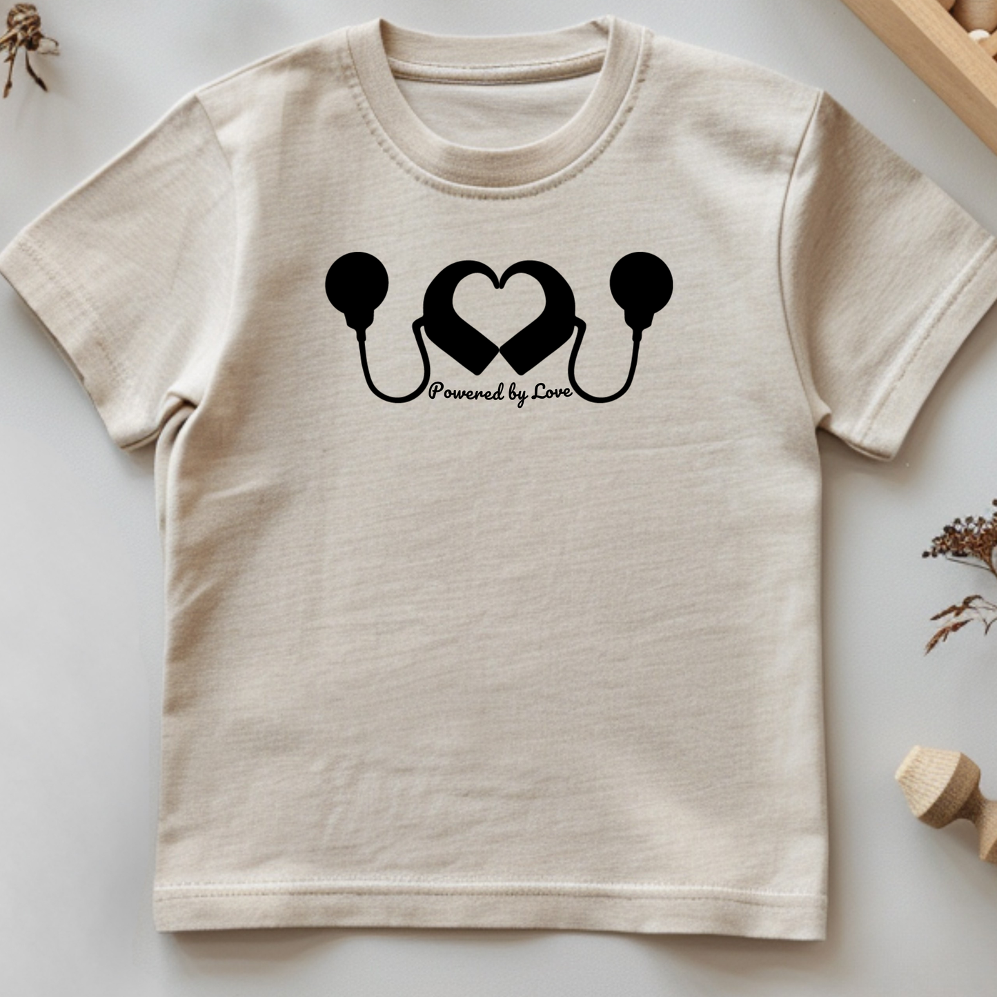 Powered by Love (Cochlear implants) Tee
