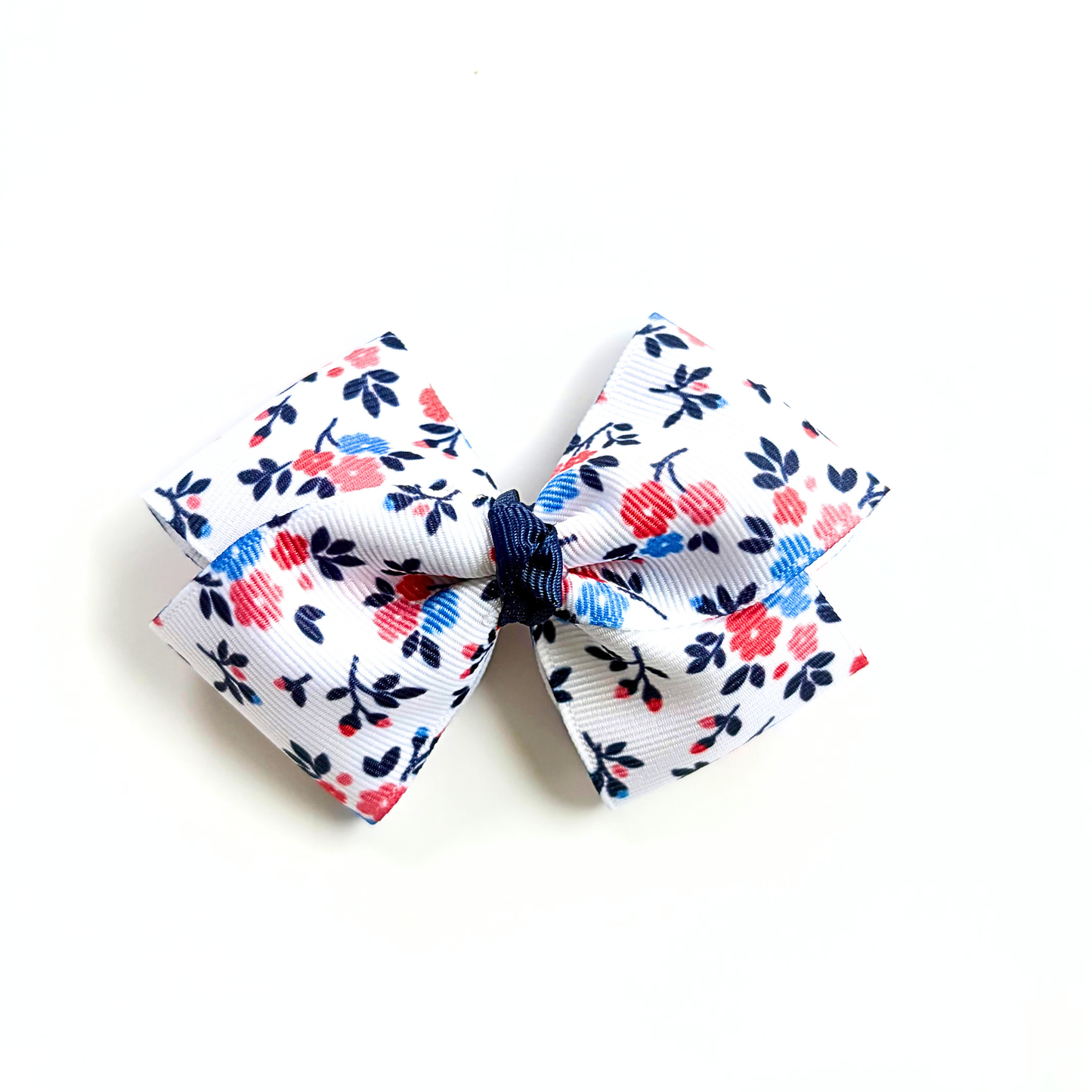 Patriotic Flower Bow-choose your medal