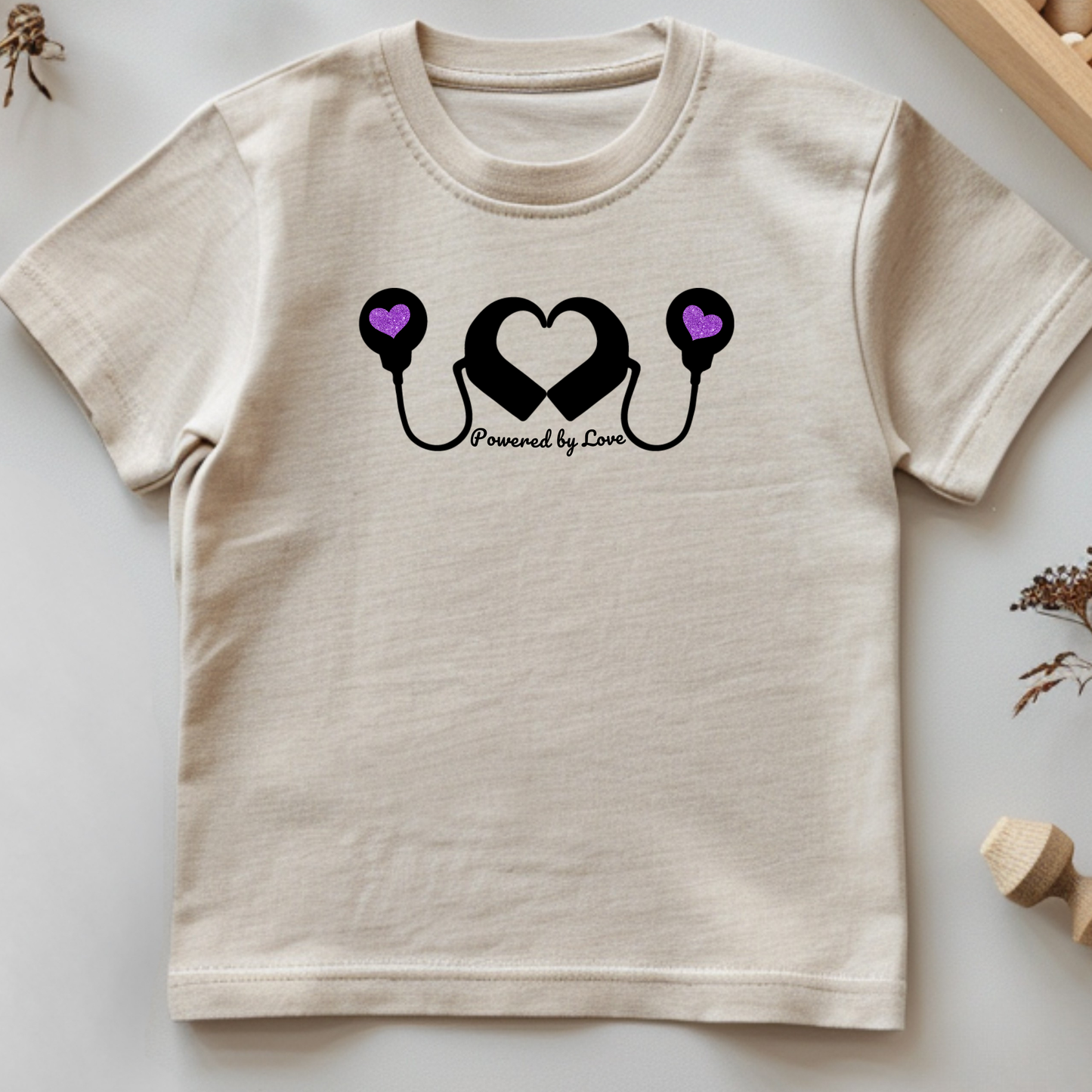 Powered by Love (Cochlear implants) Tee