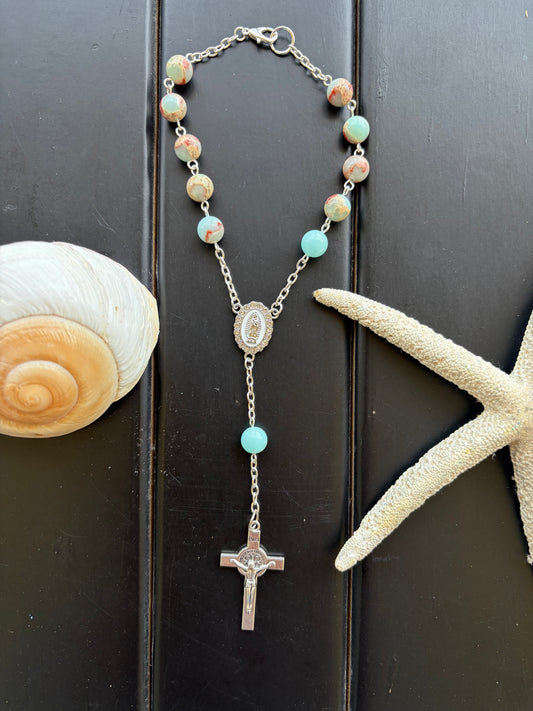 Coastal Grace Car Rosary