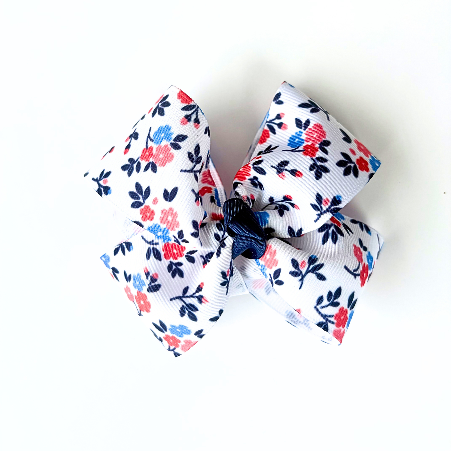 Patriotic Flower Bow-choose your medal