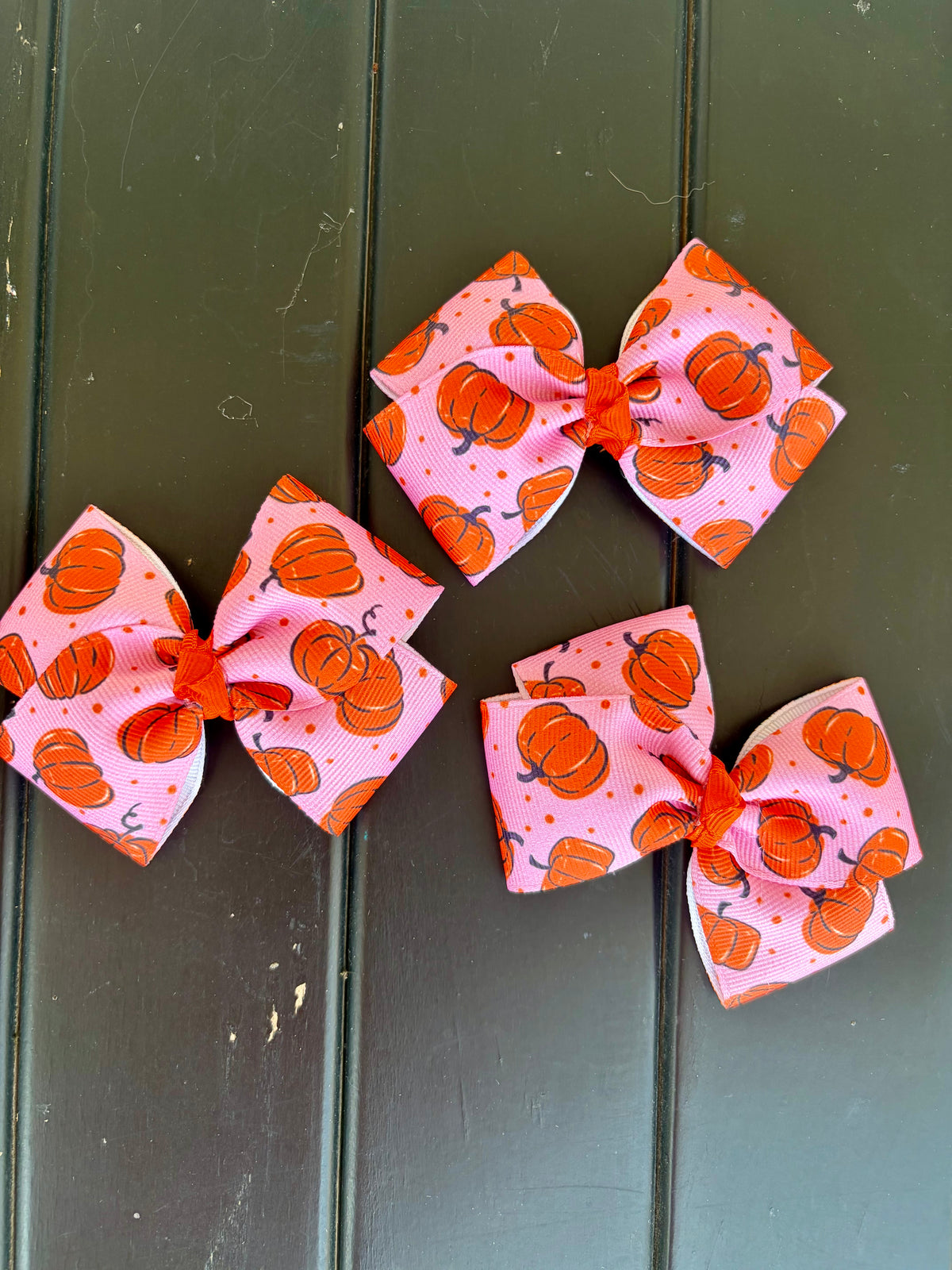 Fall Pumpkin Bow- Choose Your Medal