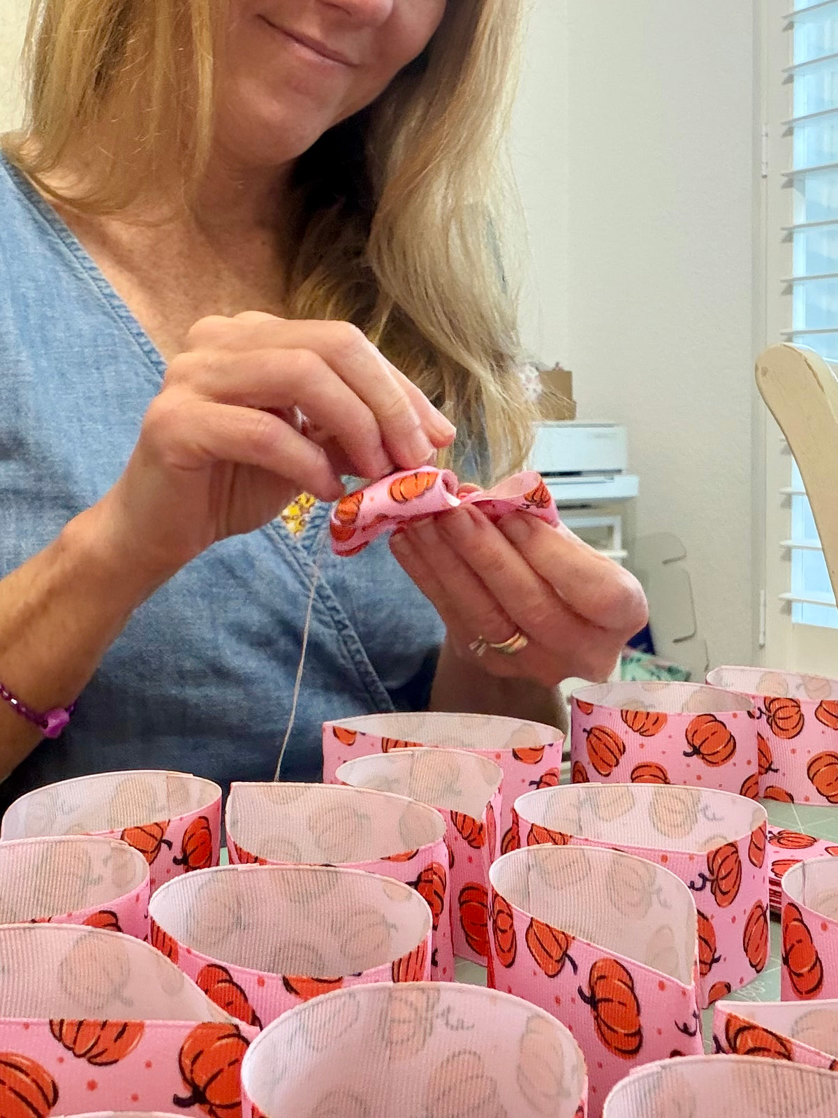 Fall Pumpkin Bow- Choose Your Medal