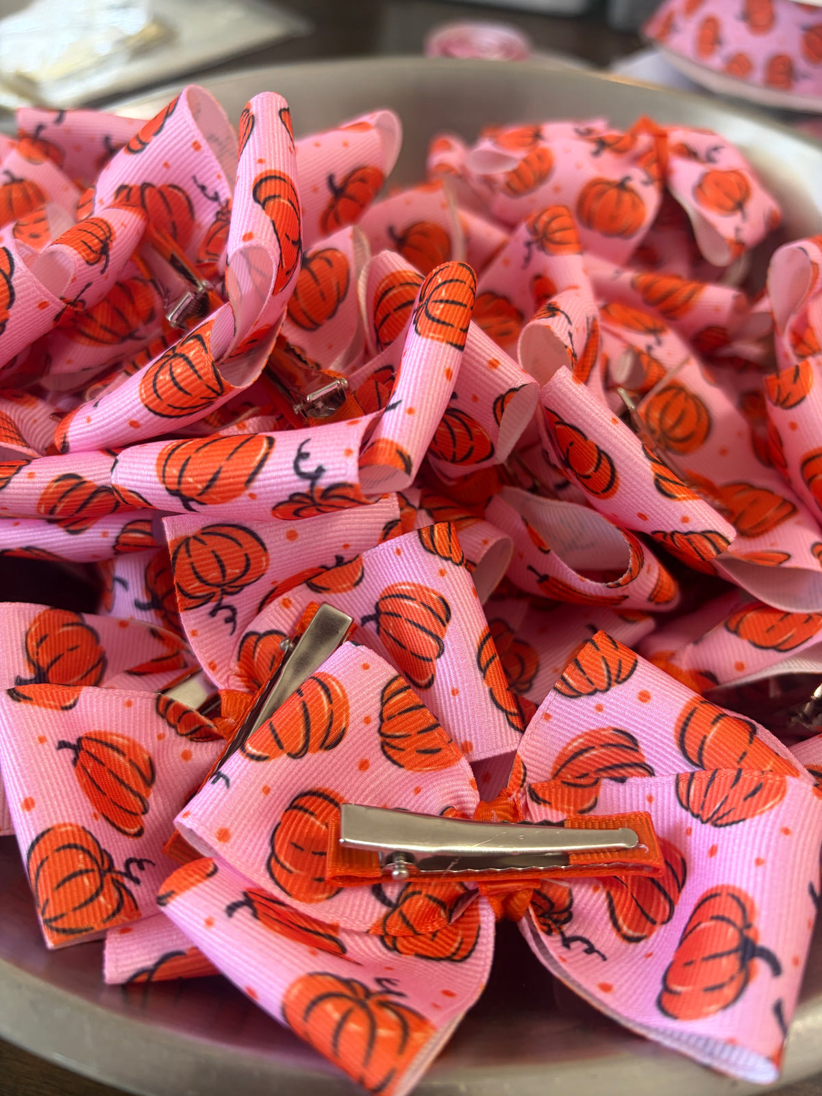 Fall Pumpkin Bow- Choose Your Medal