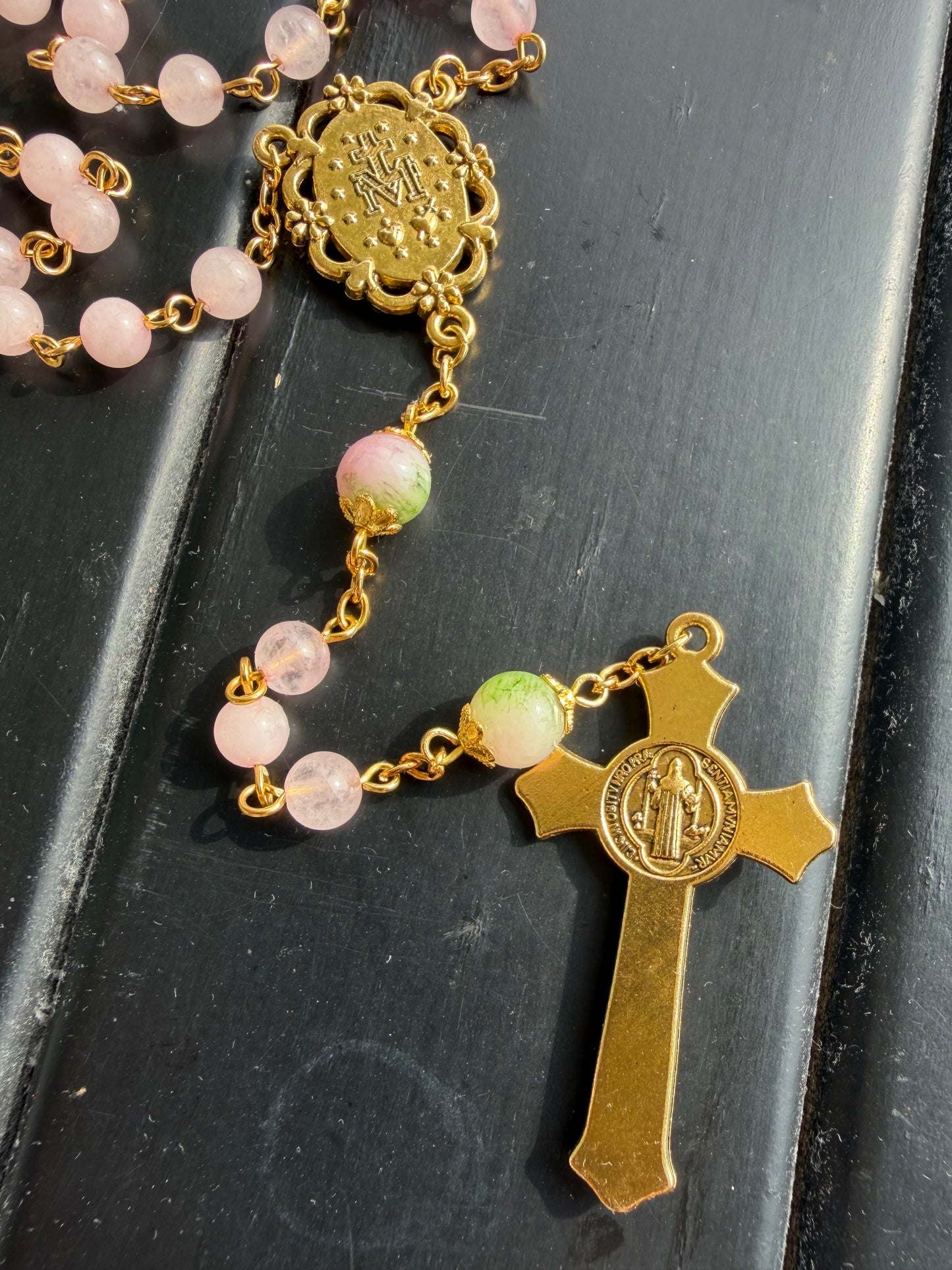 Pretty Rose Quartz Rosary