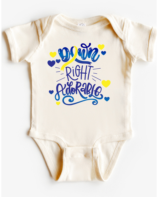 Down Right Adorable Infant Onesie