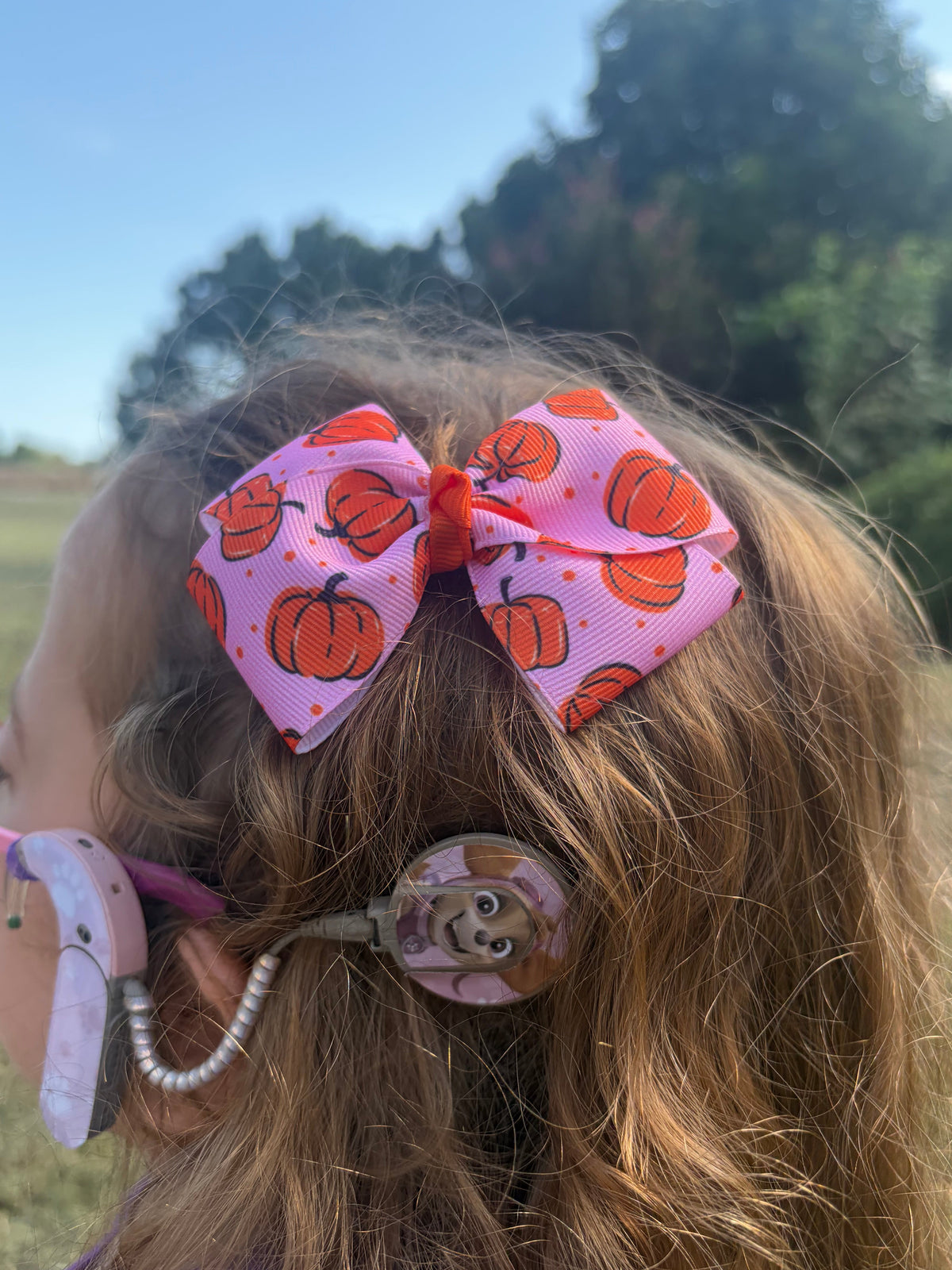 Fall Pumpkin Bow- Choose Your Medal
