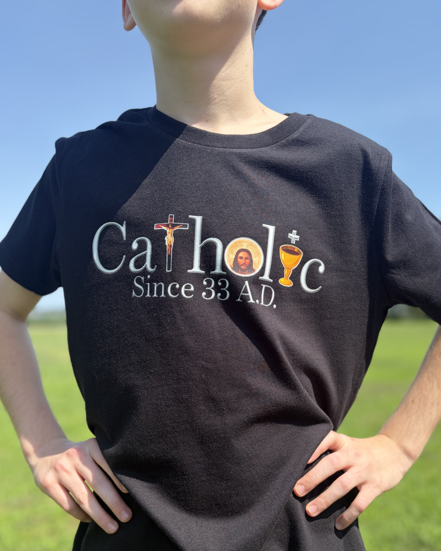 Catholic tee for all ages