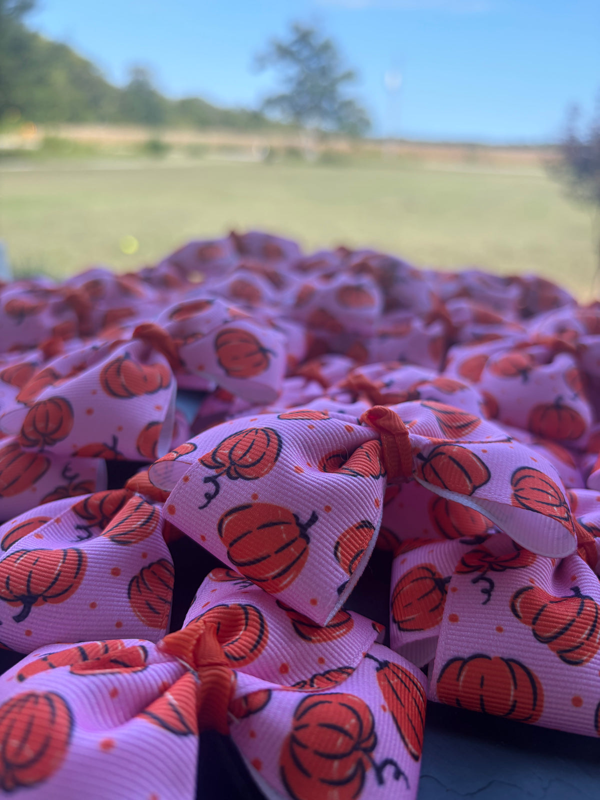 Fall Pumpkin Bow- Choose Your Medal