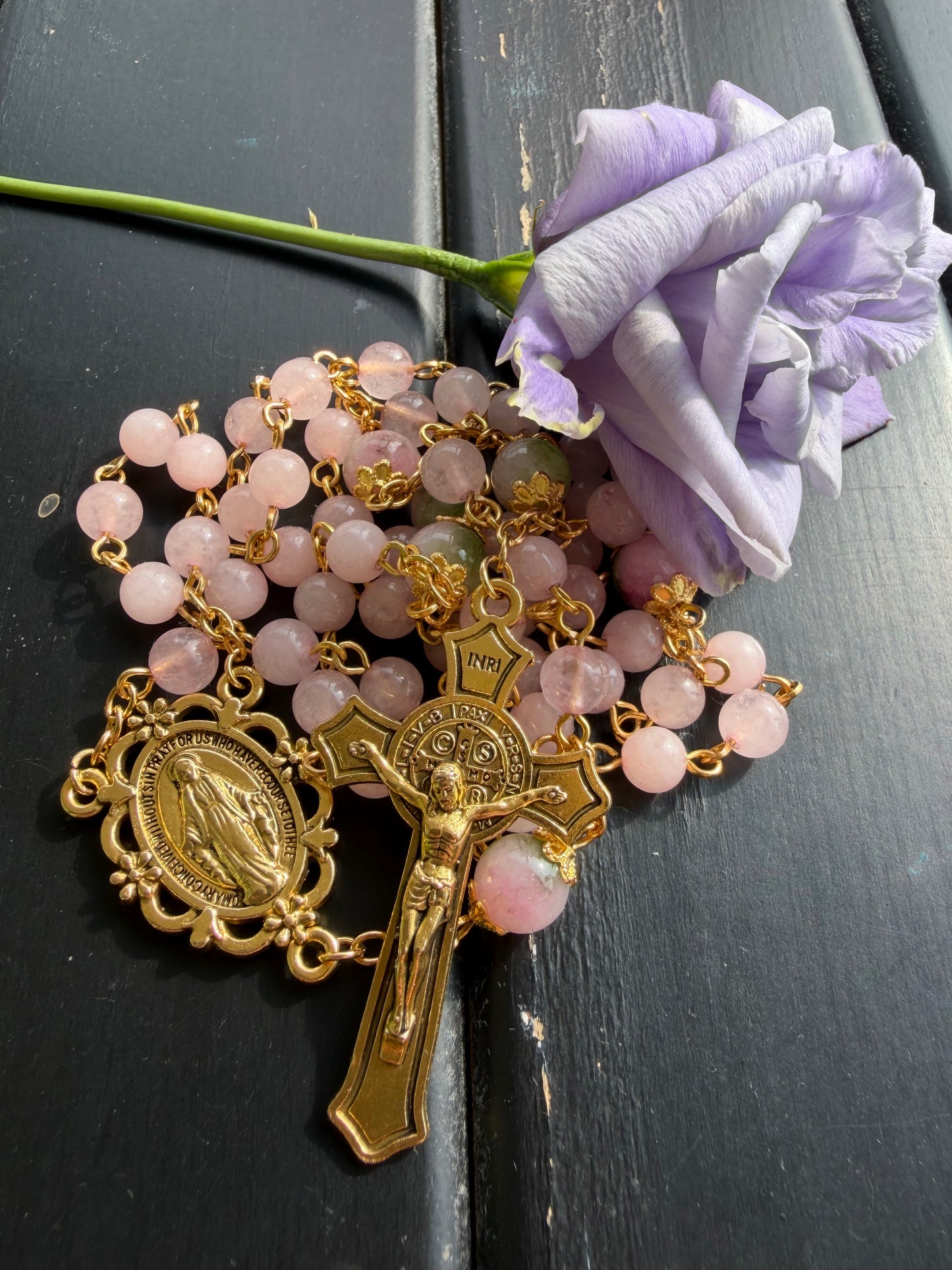 Pretty Rose Quartz Rosary