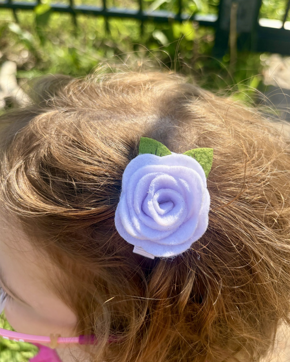 Felt Rose Hair Clip