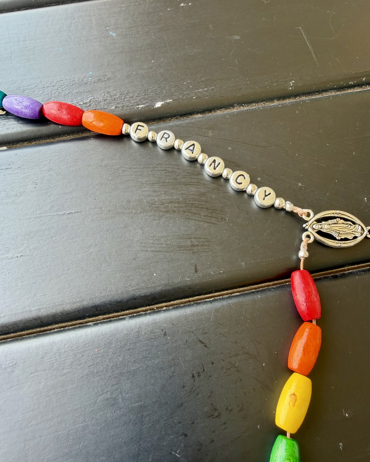 Personalized Children's Rainbow Rosary