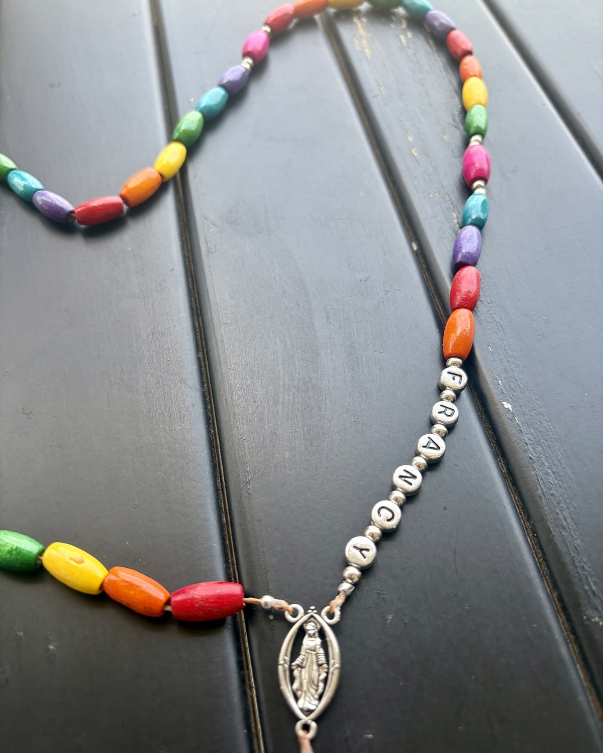Personalized Children's Rainbow Rosary