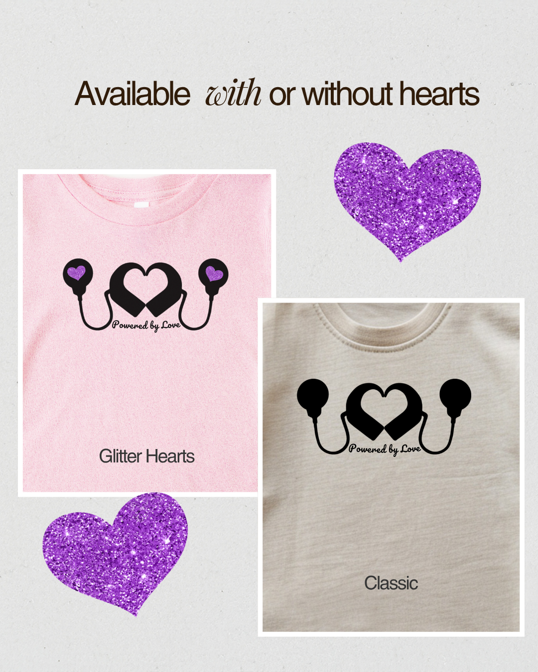 Powered by Love (Cochlear implants) Tee