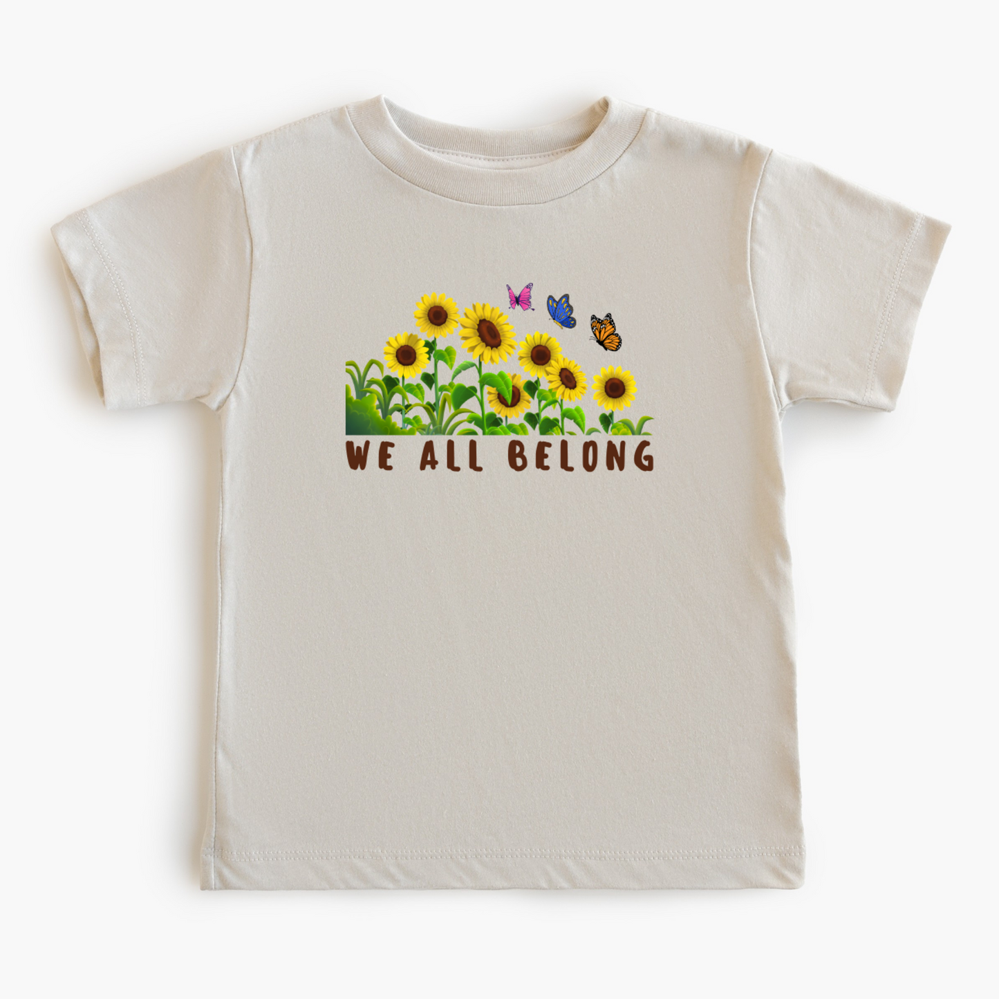Sunflower-We All Belong Toddler and Youth Tee