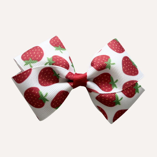 Strawberry Patch Bow- Choose Your Medal