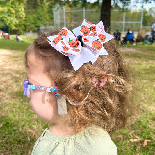 Bright Pumpkin Patch Bow