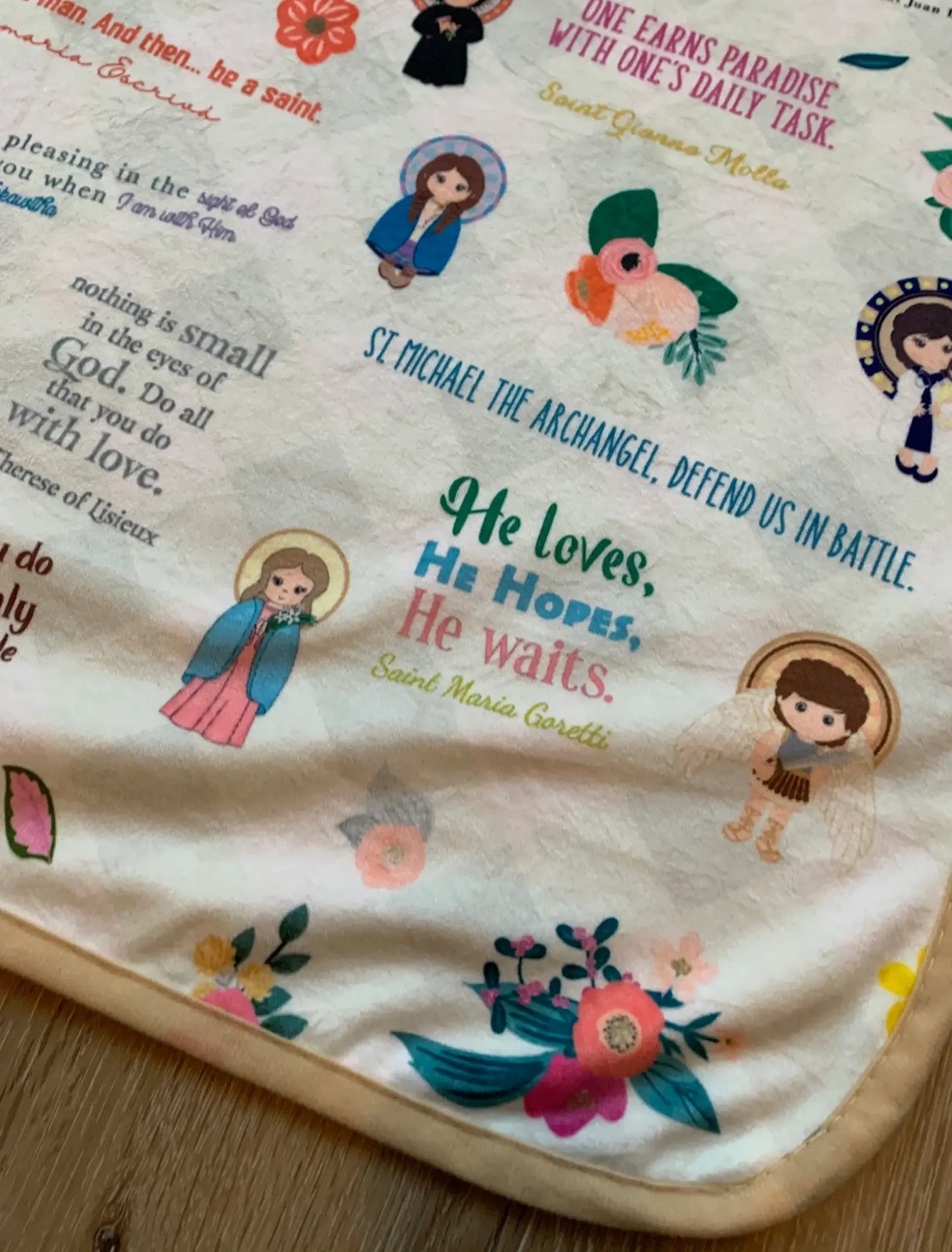 Saints and Snuggles 30x40” Blanket