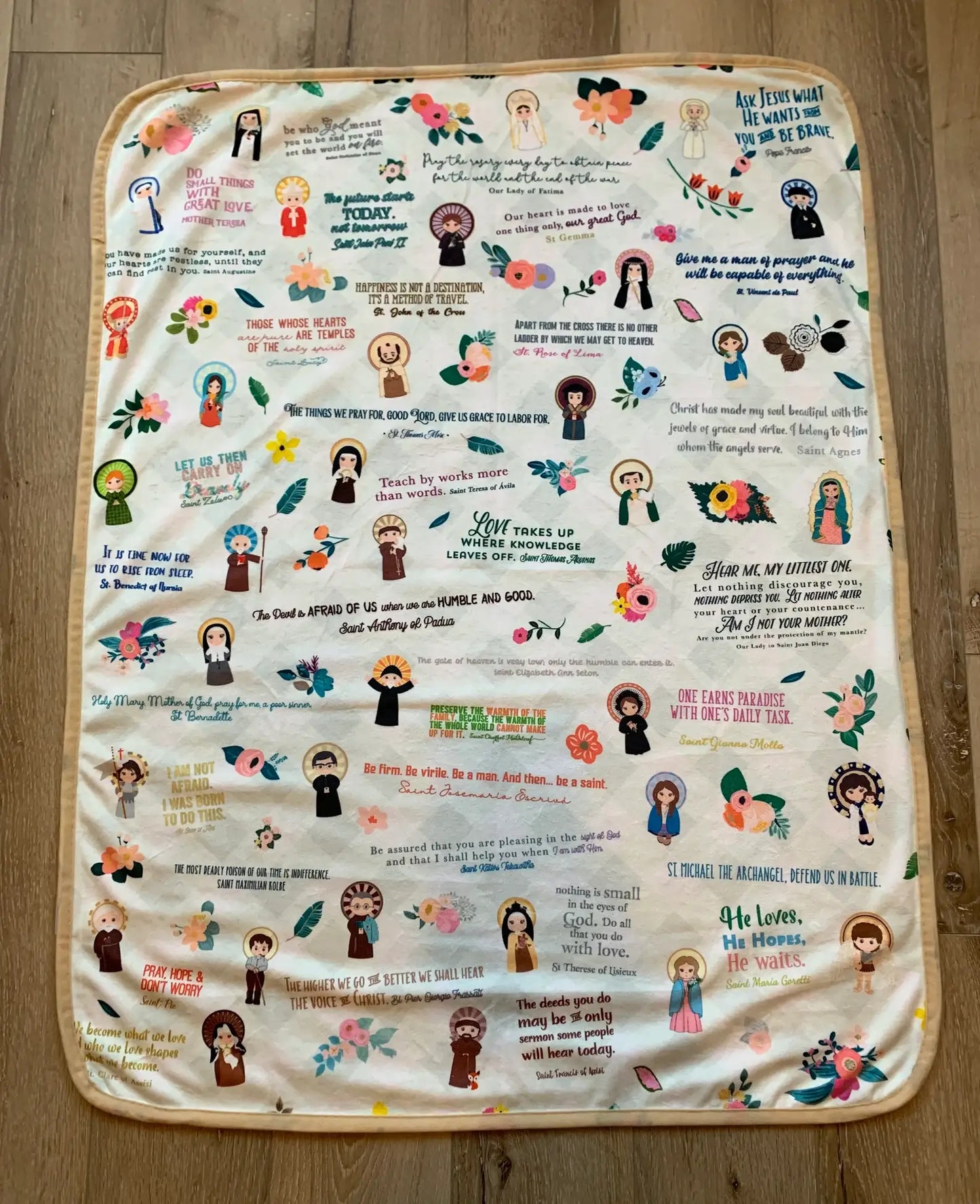 Saints and Snuggles 30x40” Blanket